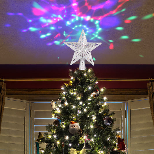 LED Star Christmas Tree Projector