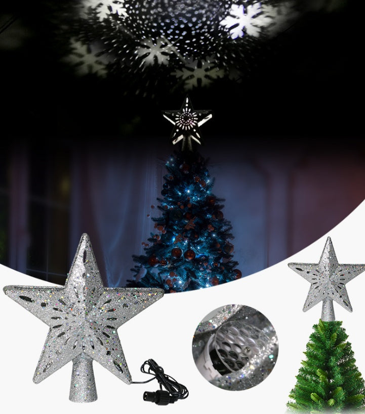LED Star Christmas Tree Projector
