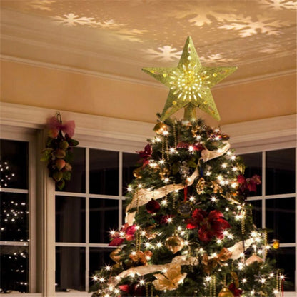 LED Star Christmas Tree Projector